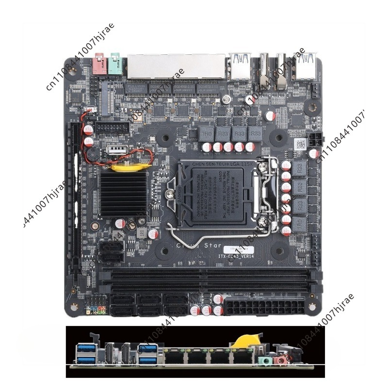 Nas Motherboard 8 Sata Mini Itx - Placa-Mãe Mini ITX C246 NAS LGA1151,