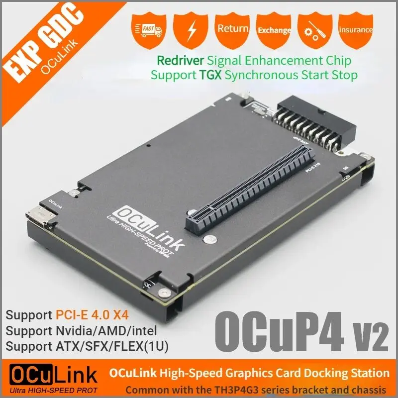 OCuP4V2 OCuLink GPU Dock com c - Oculink Egpu Mini Pc avaliação e preço