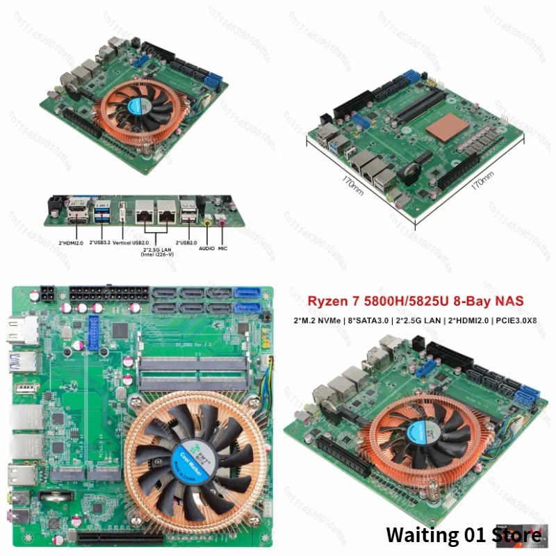 Compatível com a placa-mãe Min - Nas Motherboard 8 Sata Mini Itx avaliação e preço