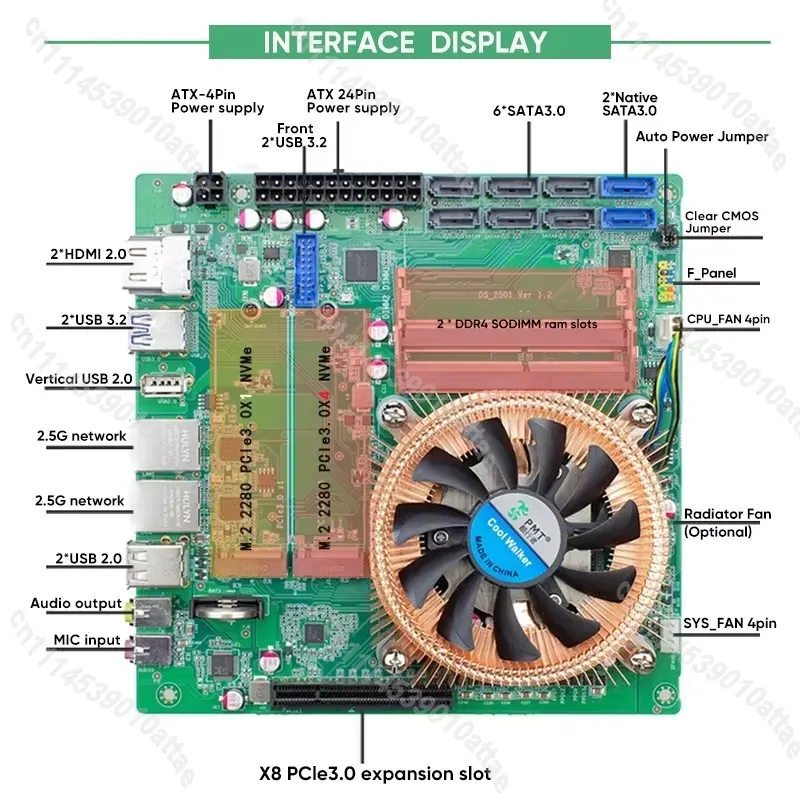Compatível com a placa-mãe Min - Nas Motherboard 8 Sata Mini Itx avaliação e preço